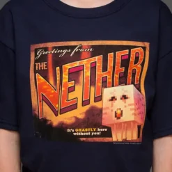 JINX Inc. Minecraft Nether Postcard T-Shirt Youth