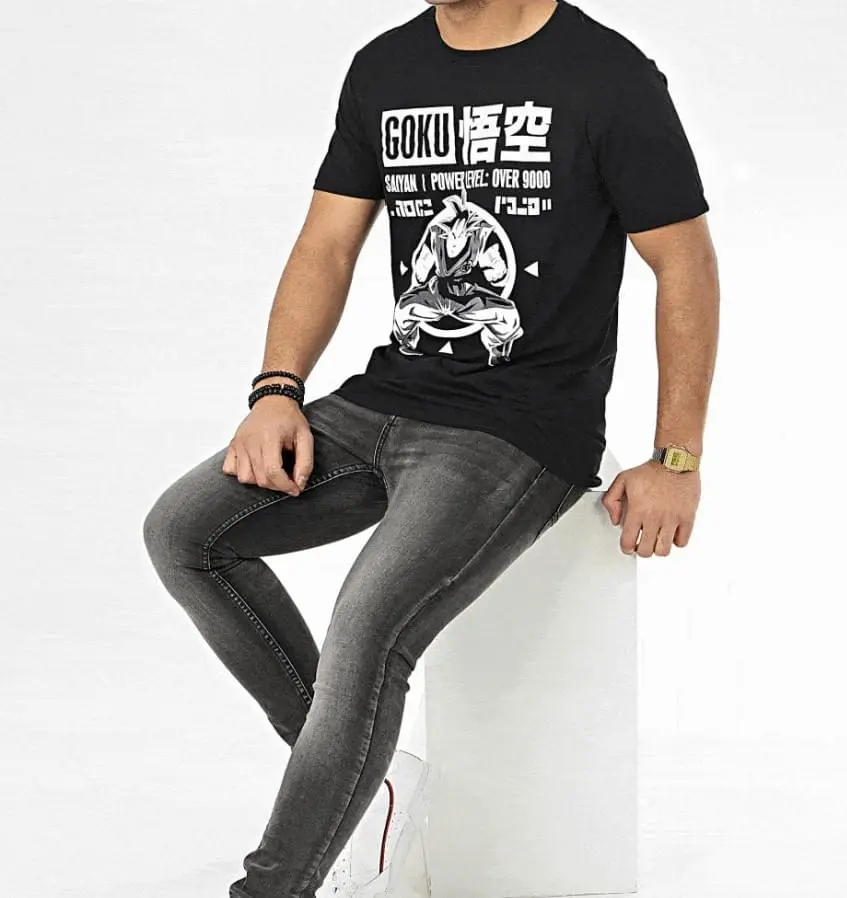 Bioworld Dragon Ball Z Goku Power Level Adult T-Shirt | XXX-Large 3 Bioworld Dragon Ball Z Goku Power Level Adult T-Shirt | XXX-Large - Image 3