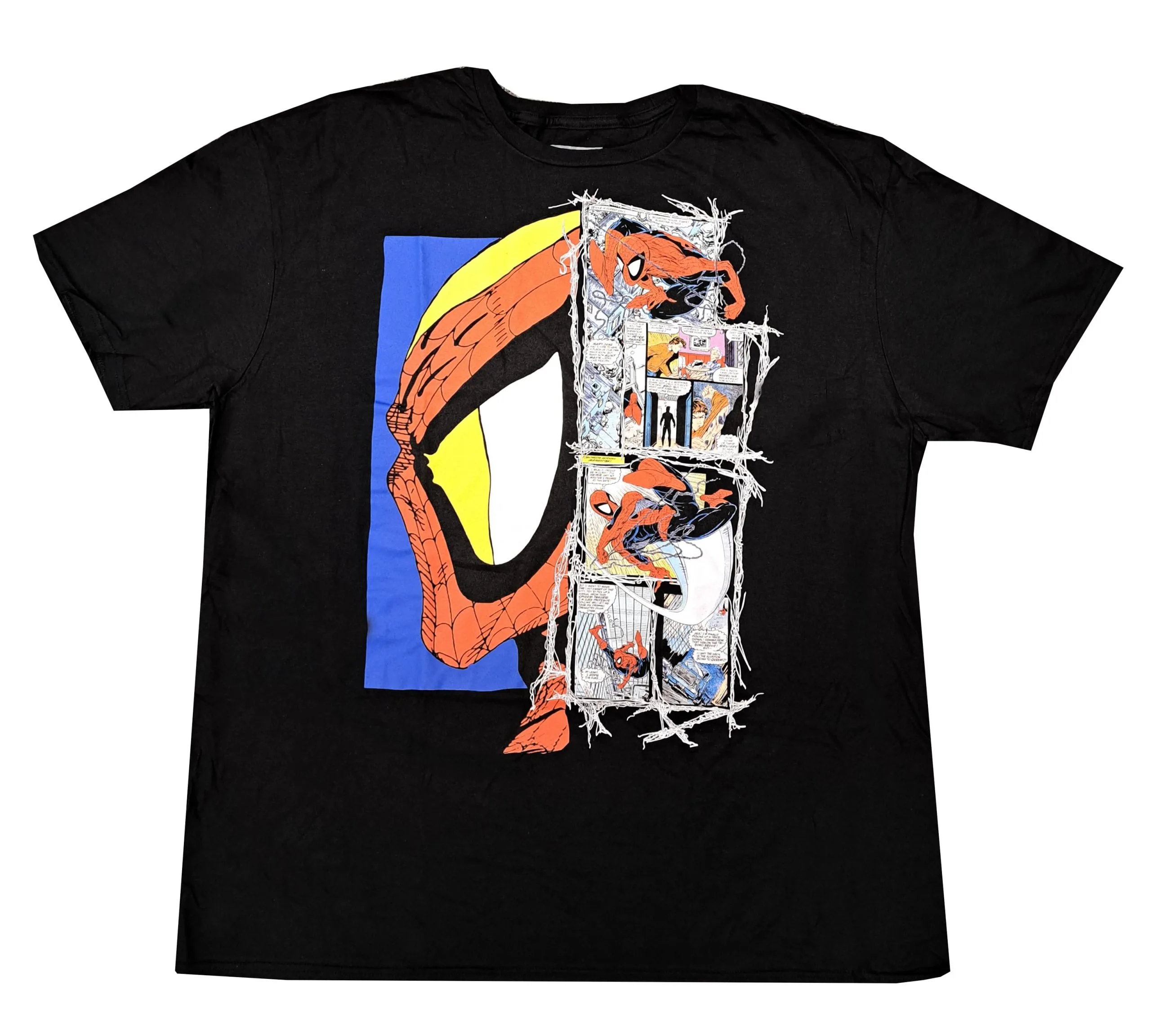Bioworld Marvel Spider-Man Comic Adult T-Shirt 1 Bioworld Marvel Spider-Man Comic Adult T-Shirt