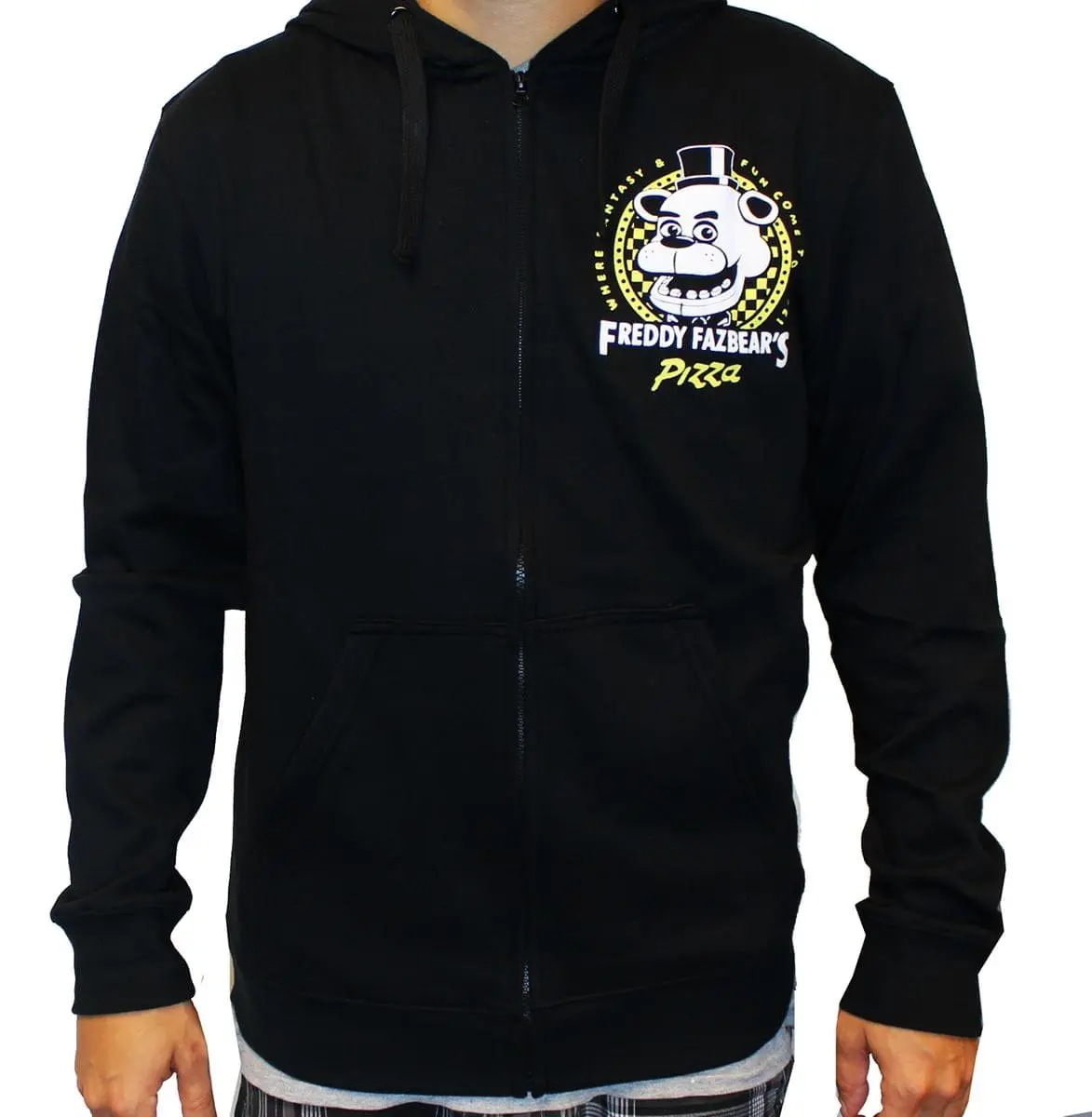 Bioworld Five Nights At Freddy's Freddy Fazbear's Pizza Adult Hoodie 1 Bioworld Five Nights At Freddy's Freddy Fazbear's Pizza Adult Hoodie