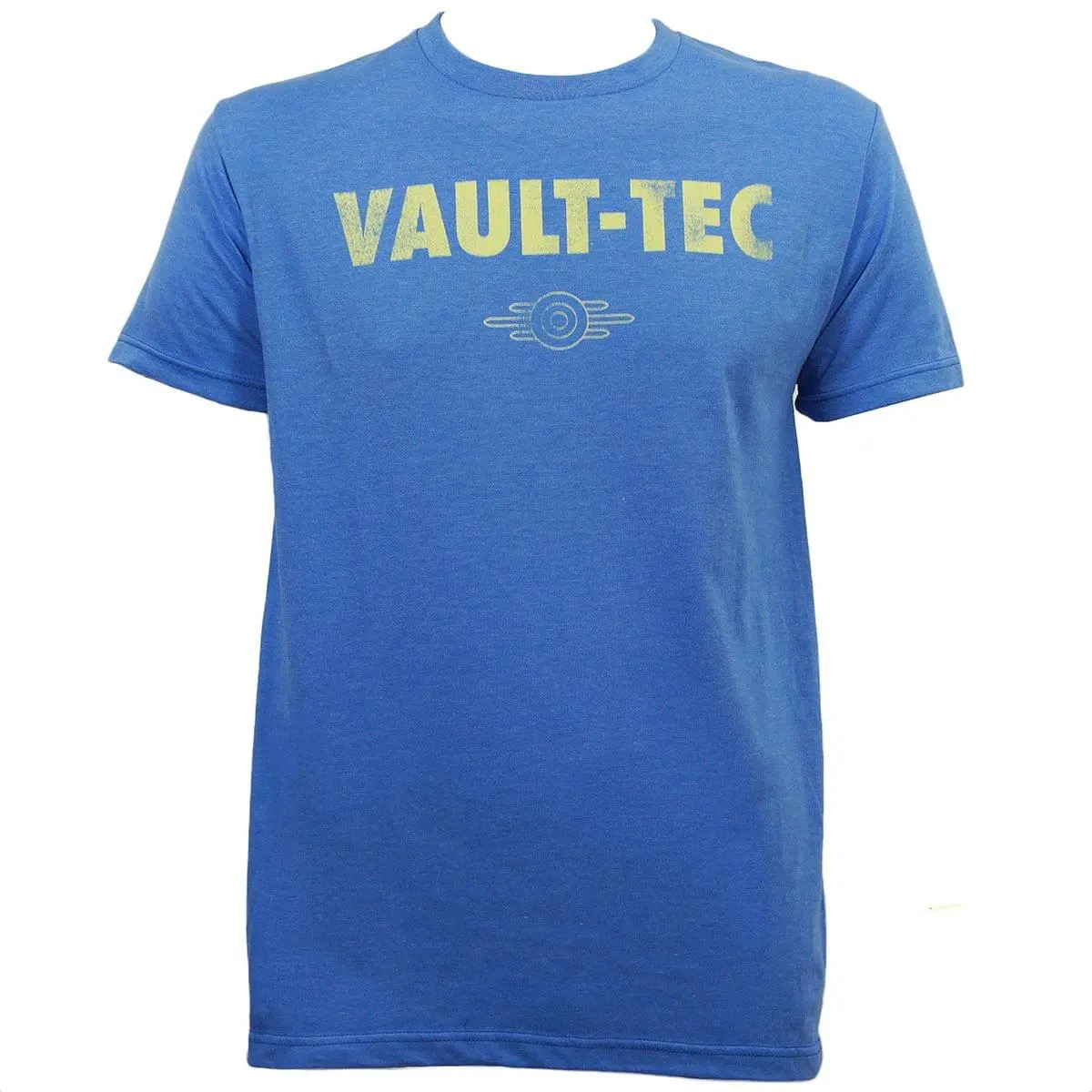 Bioworld Fallout Vault Tec Men's Blue Heather T-Shirt 1 Bioworld Fallout Vault Tec Men's Blue Heather T-Shirt