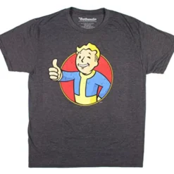 Bioworld Fallout Vault Boy Men's Charcoal Heather T-Shirt