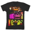 Bioworld Five Nights At Freddy's "Characters" Boy's Black T-Shirt
