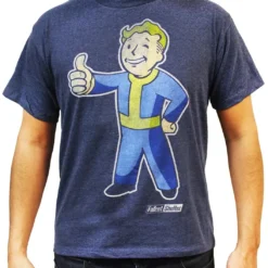 Bioworld Fallout Vault Boy (Full) Thumbs Up Boy's Blue T-Shirt