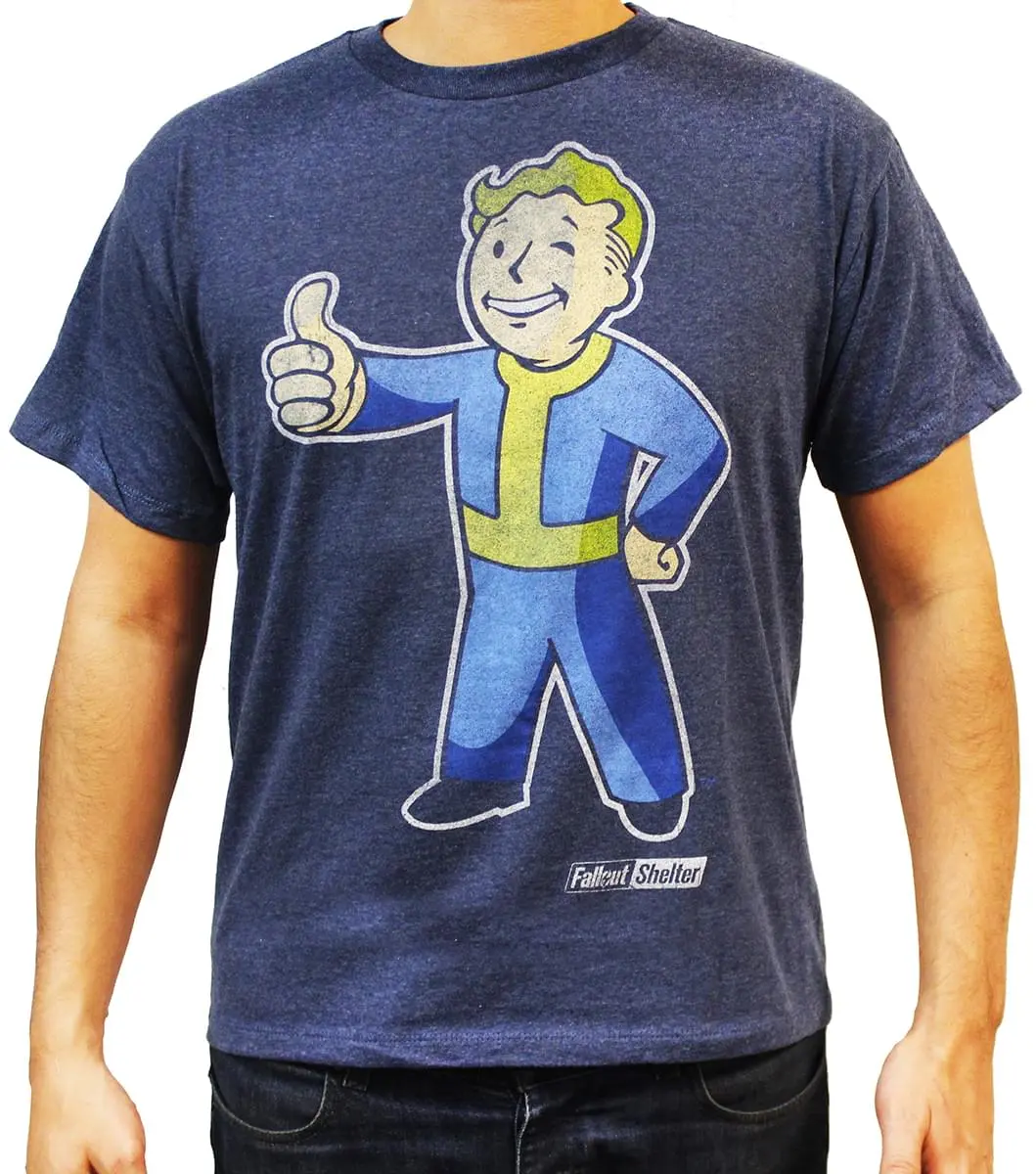 Bioworld Fallout Vault Boy (Full) Thumbs Up Boy's Blue T-Shirt 1 Bioworld Fallout Vault Boy (Full) Thumbs Up Boy's Blue T-Shirt