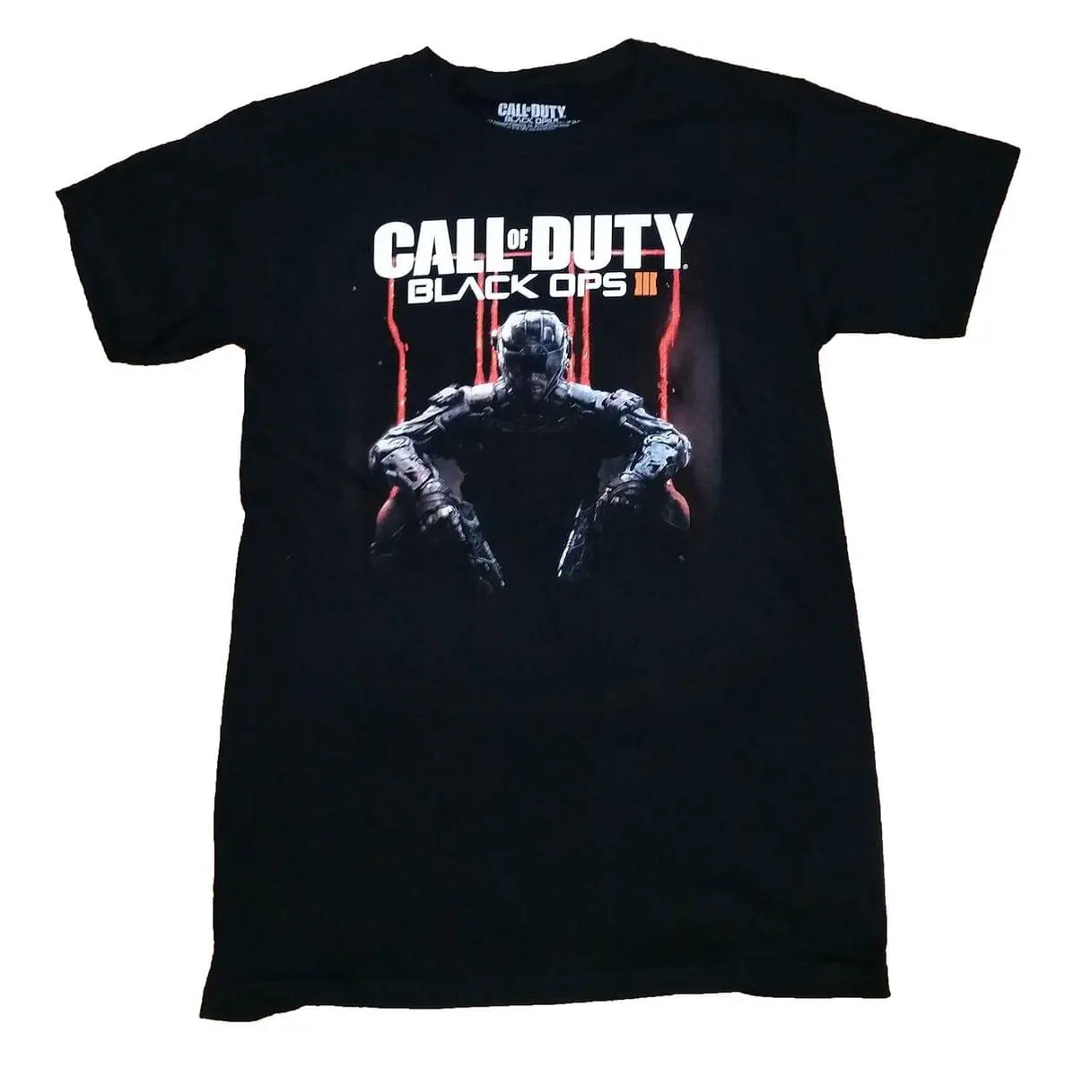 Bioworld Call Of Duty Black Ops 3 Character Logo Adult T-Shirt 1 Bioworld Call Of Duty Black Ops 3 Character Logo Adult T-Shirt