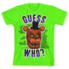 Bioworld Five Nights At Freddy's "Guess Who?" Boy's Neon Green T-Shirt