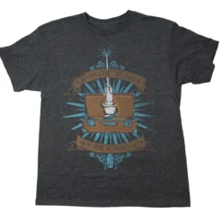 Bioworld Fantastic Beasts Youth Charcoal Logo T-Shirt