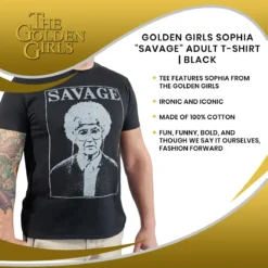 Bioworld Golden Girls Sophia "Savage" Adult T-Shirt | Black 13 Bioworld Golden Girls Sophia "Savage" Adult T-Shirt | Black -Hoodies Sales BIW TS603VGDGXL CGR