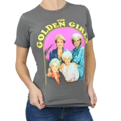 Bioworld Golden Girls Group Shot Vintage T-Shirt | Charcoal Grey Shirt Featuring The Cast 14 Bioworld Golden Girls Group Shot Vintage T-Shirt | Charcoal Grey Shirt Featuring The Cast -Hoodies Sales BIW TS8A00GDG PB