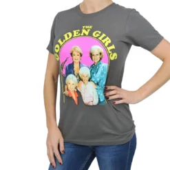 Bioworld Golden Girls Group Shot Vintage T-Shirt | Charcoal Grey Shirt Featuring The Cast 12 Bioworld Golden Girls Group Shot Vintage T-Shirt | Charcoal Grey Shirt Featuring The Cast -Hoodies Sales BIW TS8A00GDG PC
