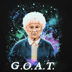 Bioworld The Golden Girls Exclusive Sophia G.O.A.T Graphic Black T-Shirt -Hoodies Sales BIW TS8A02GDG PD