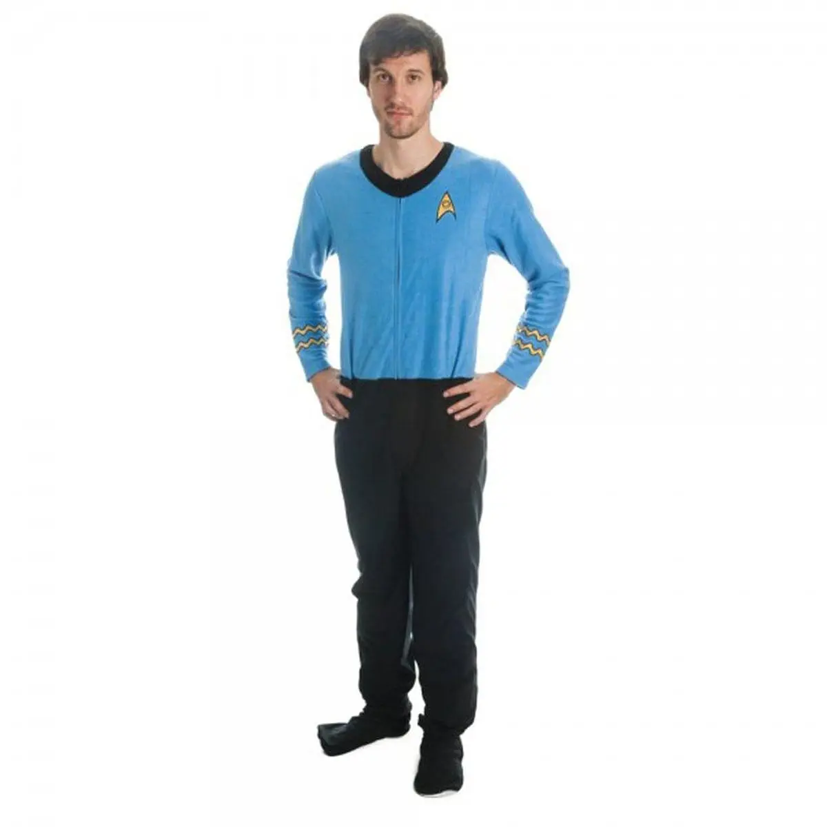 Bioworld Star Trek Men's Blue Union Suit 2 Bioworld Star Trek Men's Blue Union Suit - Image 2