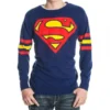 Bioworld Superman Logo Adult Blue Knit Sweater