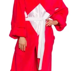 Costume Agent Power Rangers Adult Costume Robe, Red