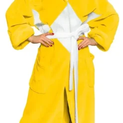 Costume Agent Power Rangers Adult Costume Robe, Yellow