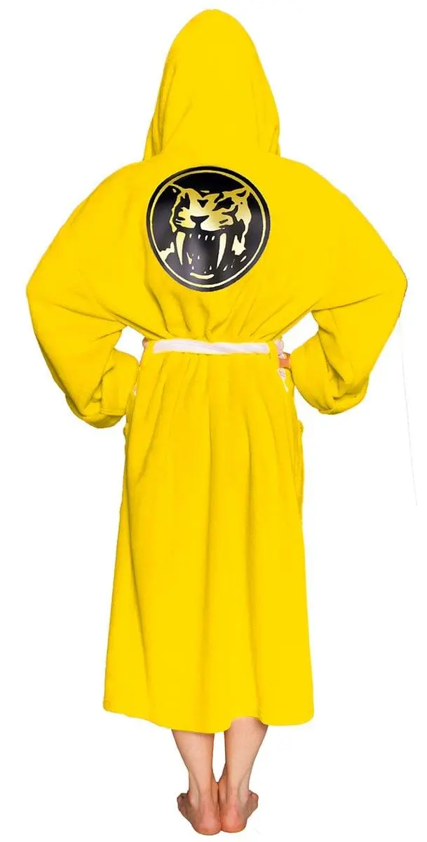 Costume Agent Power Rangers Adult Costume Robe, Yellow 2 Costume Agent Power Rangers Adult Costume Robe, Yellow - Image 2