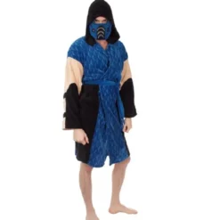 Costume Agent Mortal Kombat Adult Costume Robe, Sub-Zero