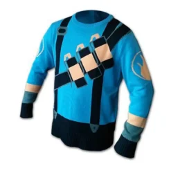 Crowded Coop, LLC Team Fortress 2 Blue Pyro Sweater