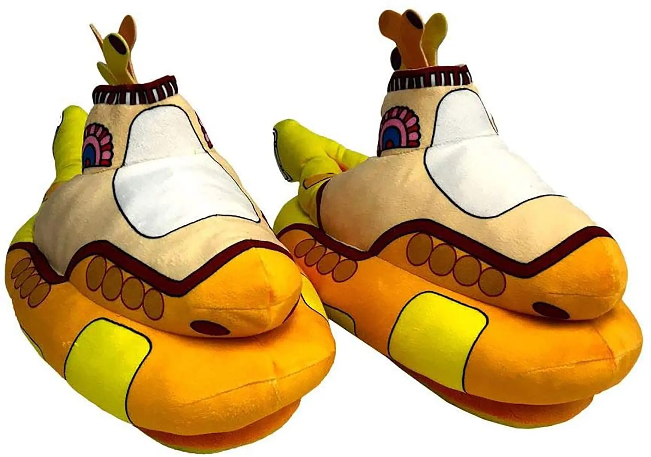 Factory Entertainment The Beatles Yellow Submarine Adult Plush Slippers 1 Factory Entertainment The Beatles Yellow Submarine Adult Plush Slippers