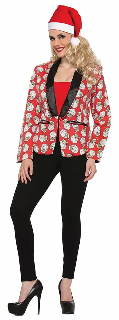 Forum Novelties Santa Claus Blazer Adult Women 2 Forum Novelties Santa Claus Blazer Adult Women - Image 2