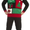 Forum Novelties Jolly Holiday Ugly Christmas Sweater Adult
