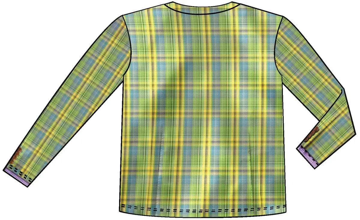 Creative Apparel Concepts Inc. Faux Plaid Suit Costume T-Shirt Child 3 Creative Apparel Concepts Inc. Faux Plaid Suit Costume T-Shirt Child - Image 3