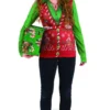 Creative Apparel Concepts Inc. Faux Ladies Ugly Christmas Vest Costume T-Shirt Adult
