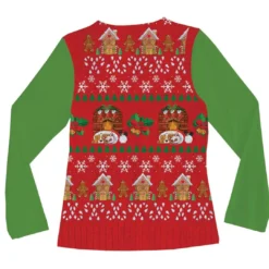 Creative Apparel Concepts Inc. Faux Ladies Ugly Christmas Vest Costume T-Shirt Adult -Hoodies Sales FRS 116450 CC