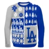 Forever Collectibles Los Angeles Dodgers Busy Block MLB Ugly Sweater