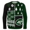 Forever Collectibles New York Jets Busy Block NFL Ugly Sweater