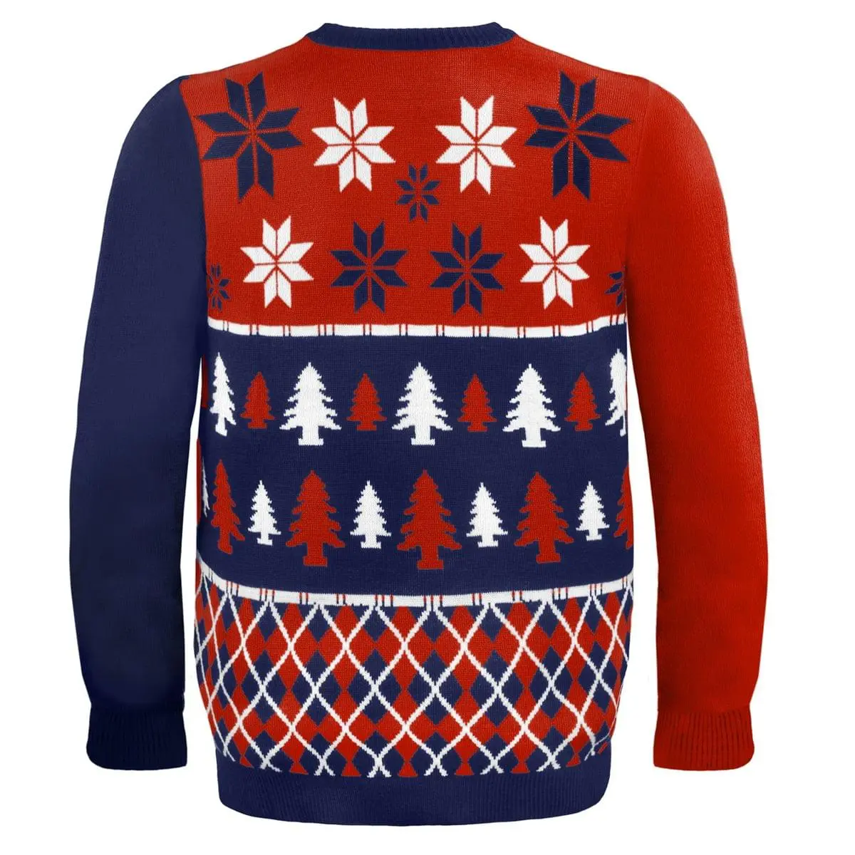 Forever Collectibles New England Patriots Busy Block NFL Ugly Sweater 2 Forever Collectibles New England Patriots Busy Block NFL Ugly Sweater - Image 2