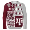Forever Collectibles Texas A&M Busy Block NCAA Ugly Sweater