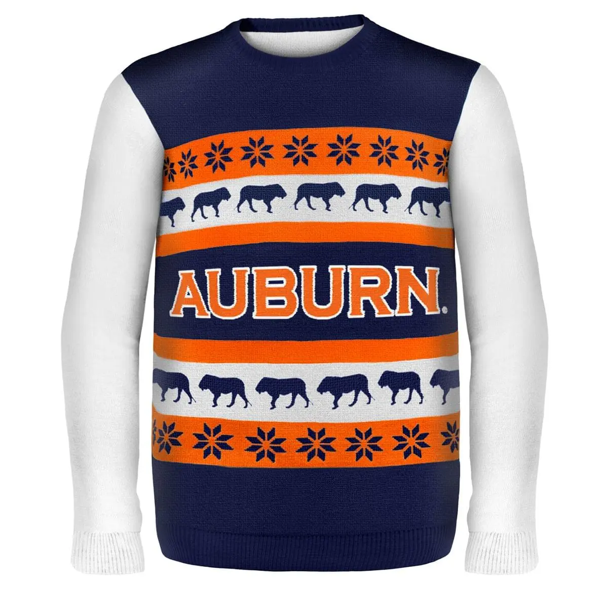 Forever Collectibles Auburn Wordmark NCAA Ugly Sweater 1 Forever Collectibles Auburn Wordmark NCAA Ugly Sweater