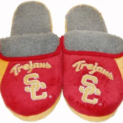 Forever Collectibles USC Trojans NCAA Mens Sherpa Slide Slippers