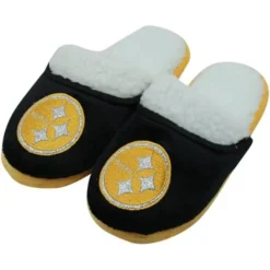 Forever Collectibles Pittsburgh Steelers NFL Womens Team Color Glitter Slippers