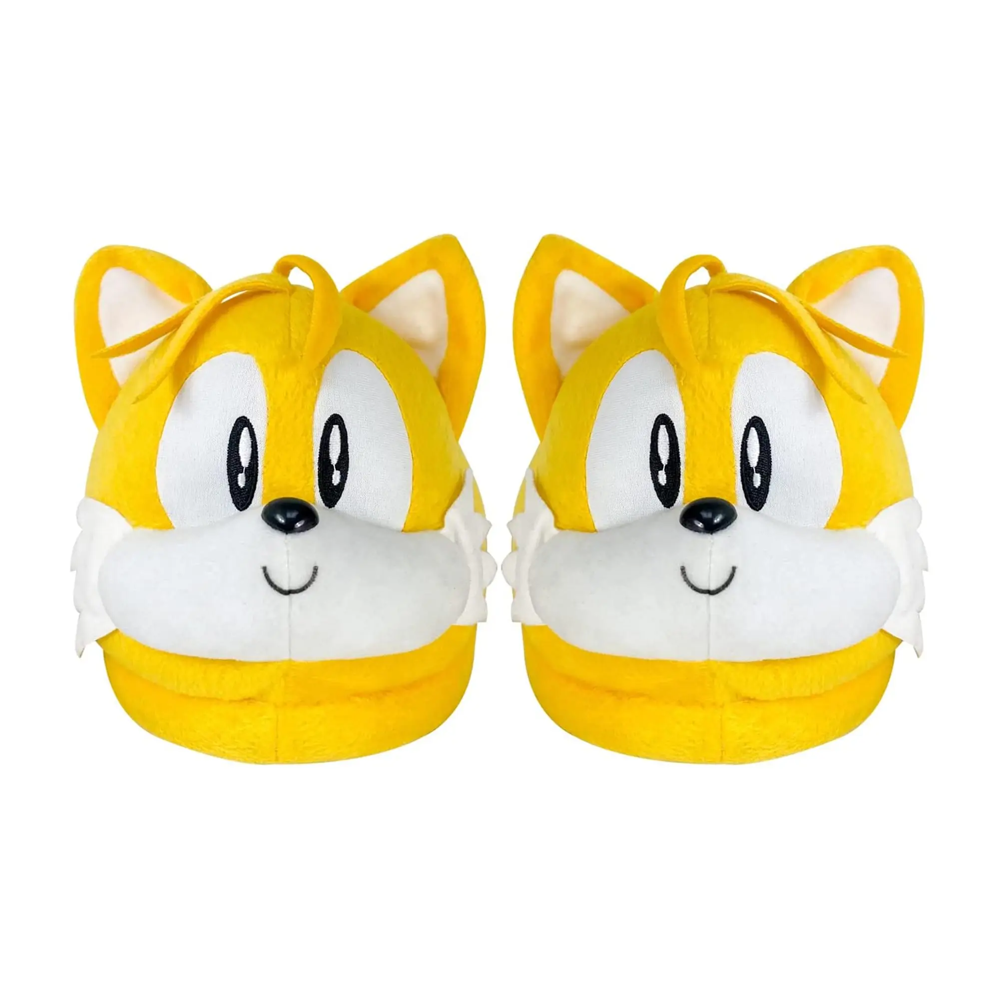 Great Eastern Entertainment Co. Sonic The Hedgehog Tails Head Adult Plush Slippers | One Size Fits All 1 Great Eastern Entertainment Co. Sonic The Hedgehog Tails Head Adult Plush Slippers | One Size Fits All
