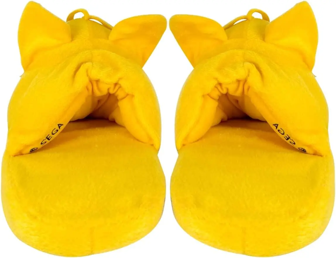 Great Eastern Entertainment Co. Sonic The Hedgehog Tails Head Adult Plush Slippers | One Size Fits All 2 Great Eastern Entertainment Co. Sonic The Hedgehog Tails Head Adult Plush Slippers | One Size Fits All - Image 2