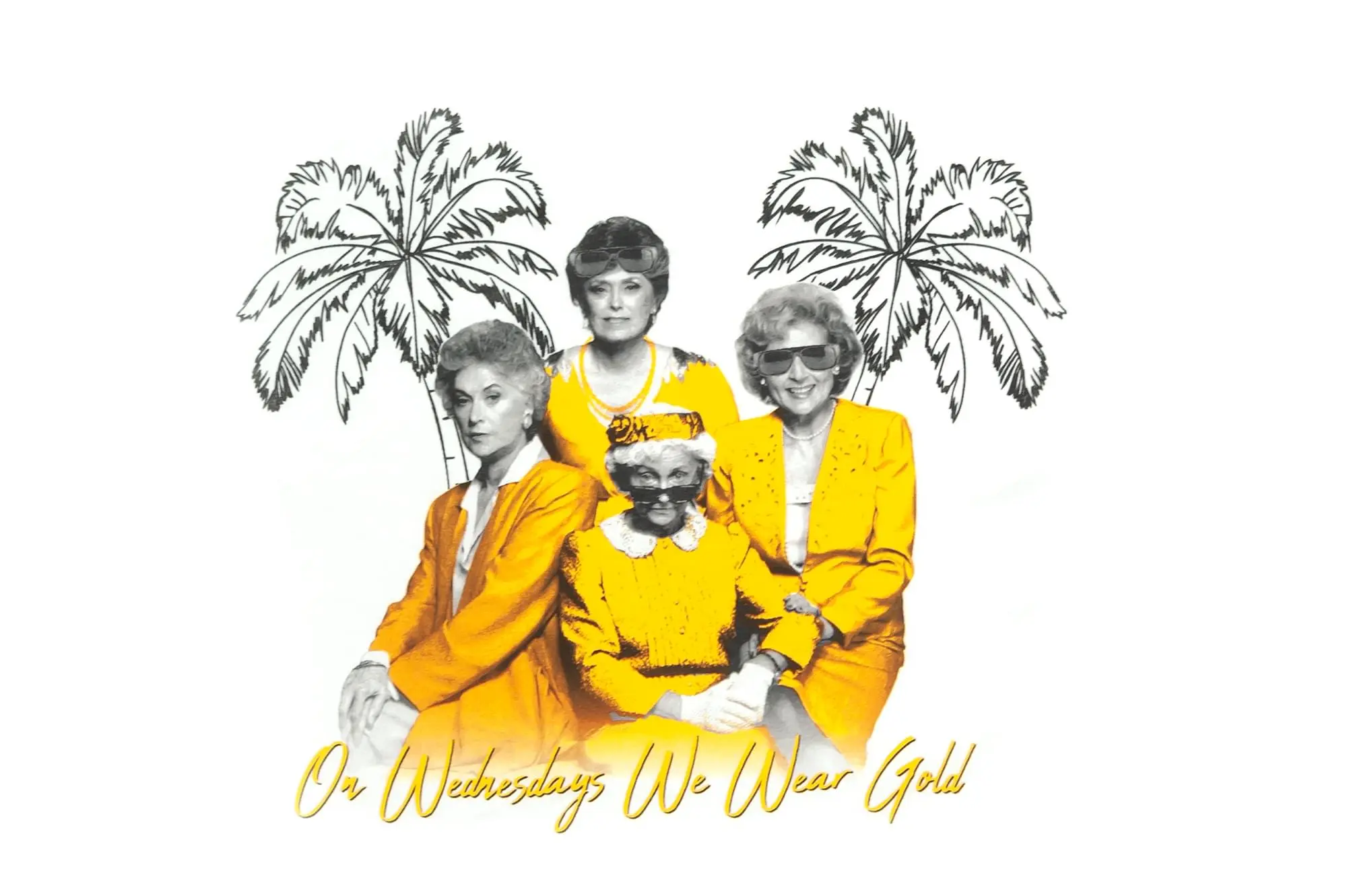 Goodie Two Sleeves The Golden Girls 'On Wednesdays We Wear Gold' Men's T-Shirt | Comfort Fit 4 Goodie Two Sleeves The Golden Girls 'On Wednesdays We Wear Gold' Men's T-Shirt | Comfort Fit - Image 4
