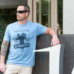 Goodie Two Sleeves The Golden Girls 'Sophia Is My Homegirl' Men's T-Shirt Light Blue | Comfort Fit -Hoodies Sales GOO GGL0122 511 PF