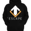 Gaya Entertainment Escape Gaming Logo Men's Black Hoodie