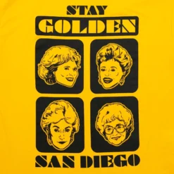 Hybrid Apparel Golden Girls "Stay Golden San Diego" Men's T-Shirt -Hoodies Sales HBA GGSDCCTEE L CD