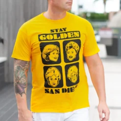 Hybrid Apparel Golden Girls "Stay Golden San Diego" Men's T-Shirt -Hoodies Sales HBA GGSDCCTEE L CE