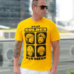 Hybrid Apparel Golden Girls "Stay Golden San Diego" Men's T-Shirt -Hoodies Sales HBA GGSDCCTEE L CF
