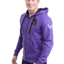 JINX Inc. Overwatch Ultimate Widowmaker Zip-Up Hoodie | Purple