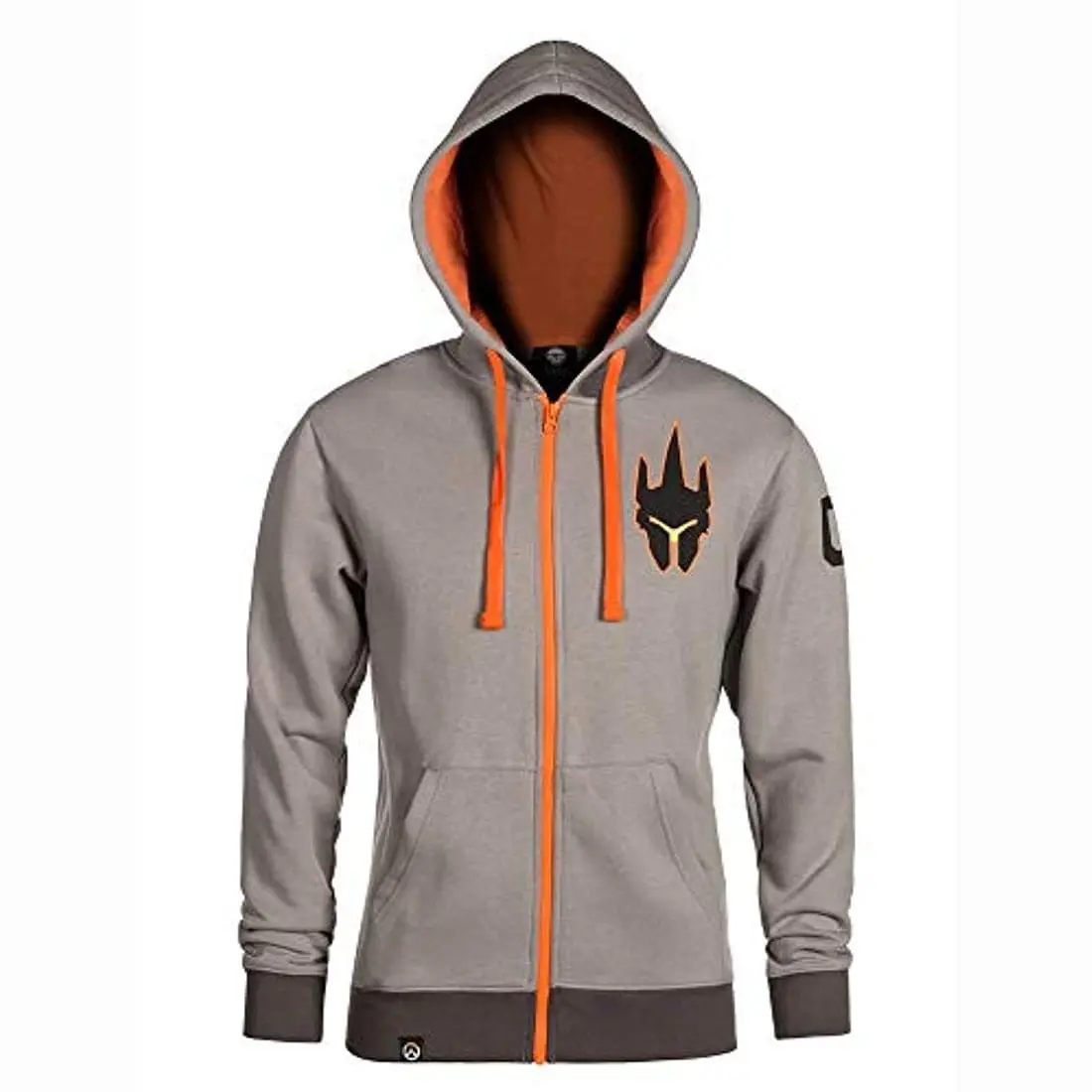 JINX Inc. Overwatch Ultimate Reinhardt Zip-Up Hoodie | Light Grey 1 JINX Inc. Overwatch Ultimate Reinhardt Zip-Up Hoodie | Light Grey