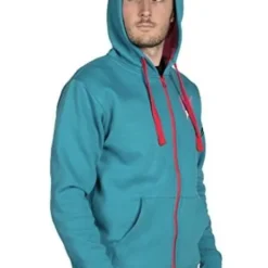 JINX Inc. Overwatch Ultimate Zarya Zip-Up Hoodie | Blue/Red -Hoodies Sales JNX 7477 PC