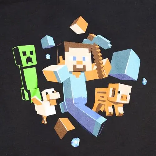 JINX Inc. Minecraft Run Away! Youth T-Shirt 2 JINX Inc. Minecraft Run Away! Youth T-Shirt - Image 2