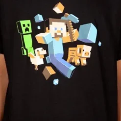 JINX Inc. Minecraft Run Away! Youth T-Shirt 5 JINX Inc. Minecraft Run Away! Youth T-Shirt -Hoodies Sales JNX DF3 CC