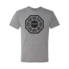 Jakprints Inc. Lost Dharma Initiative Logo Adult Grey T-Shirt